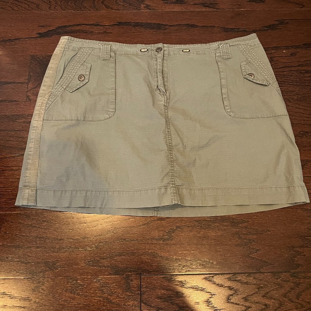 FASHION BUG Women's Plus Size Olive Green Khaki Skort Size 20W